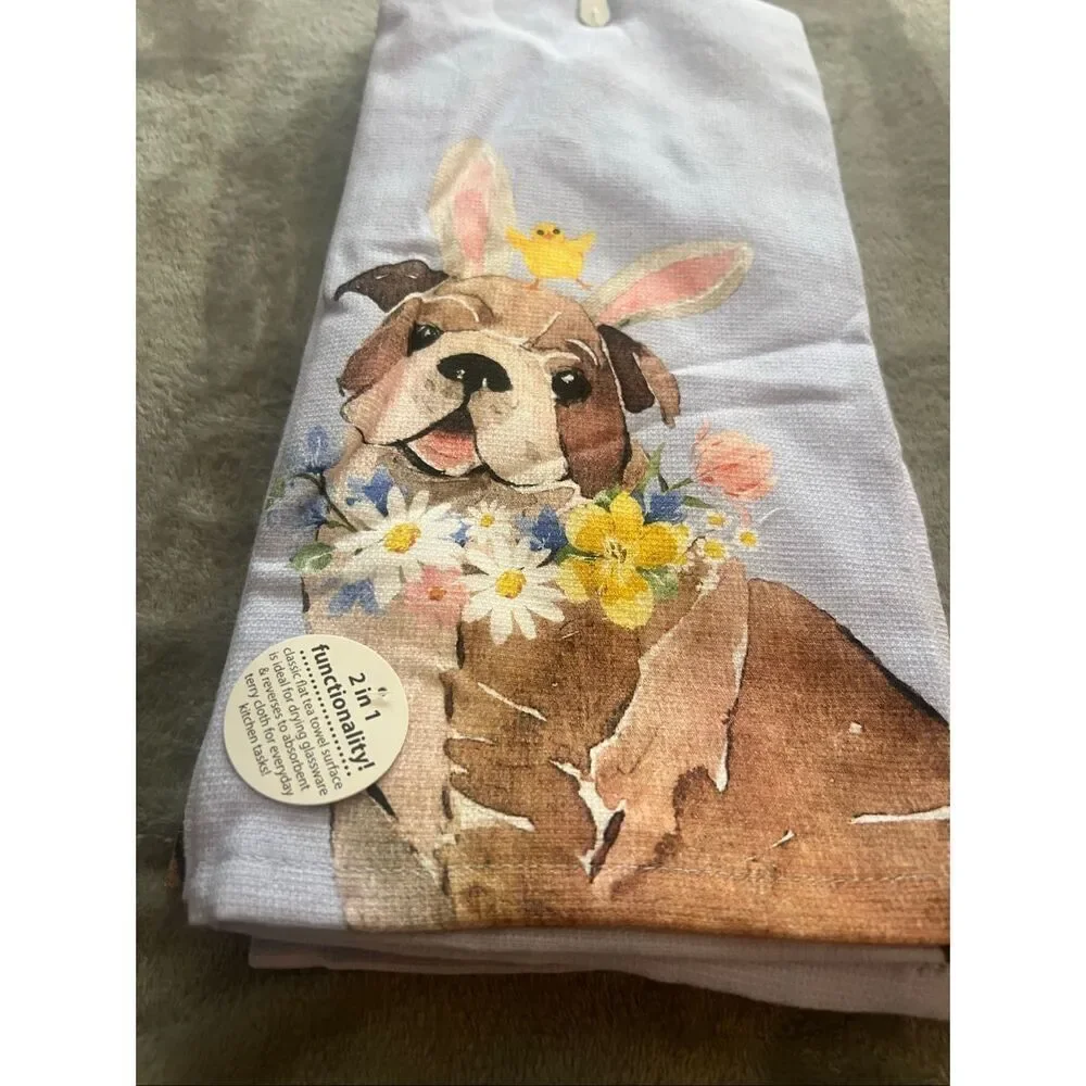 Kay Dee Designs Dog And Chick Easter Towel Set 2 Pack